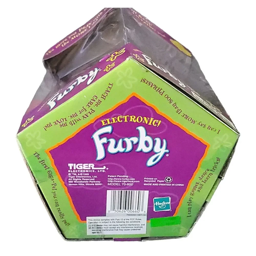 1999 Furby Lady Bug Red And Black Dots Tiger Interactive Furby In Box Blue Gray